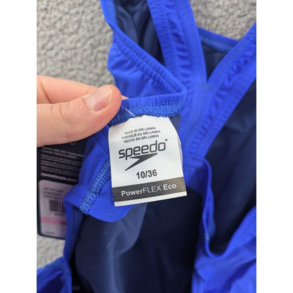 Speedo Women's One Piece Swimsuit - Blue - Picture 8 of 9